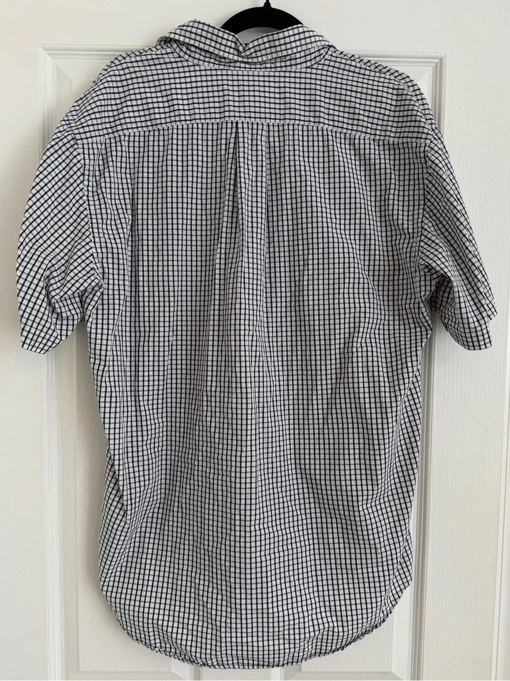 Polo Jeans Co Ralph Lauren Men’s XL Blue White Check Short Sleeve Button Down Sh